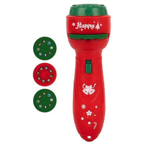 Mimoqk Spielzeug-Taschenlampe mit 24 Mustern, Weihnachts-Taschenlampe, Projektor, Nachtlicht-Taschenlampe, Schlafenszeit für Kinderzimmer, Urlaub, Party, Gastgeschenke, Reisen, Zuhause, Kindergarten von Mimoqk