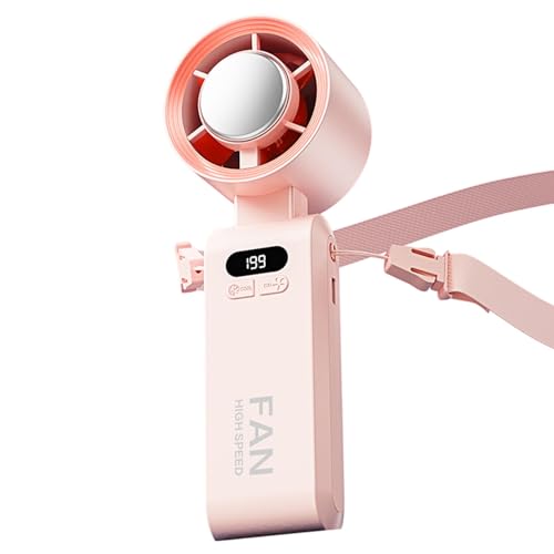 Mimoqk Tragbarer Ventil, High-Speed Air Conditioner Fan, Adjustable Wind Speed, Compact Cooling Tool for Car, Travel, Camping, Home, Kitchen, School and Outdoor Use von Mimoqk