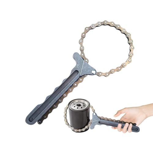 Mimoqk Verstellbares Ölfilter-Kettenwerkzeug, Ölfilter, Kettenentfernungswerkzeug | Heavy Duty Kettensäge | effizientes Werkzeug für Autorepair & Füllstoffe | Ölfilterentferner für Garage Mimoqk Verstellbares Ölfilter-Kettenwerkzeug, Ölfilter, Kettenentfernungswerkzeug | Heavy Duty Kettensäge | effizientes Werkzeug für Autorepair & Füllstoffe | Ölfilterentferner für Garage von Mimoqk