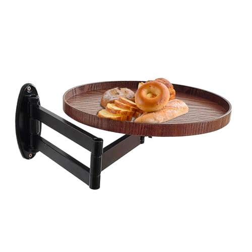 Mimoqk Wall Mounted Table, Rotating Bedside Table, Retractable Floating Desk, Fold Down Wall Stand, Space Saving Mount with Adjustable Features for Home and Workplace, 2.75-16.93in Mimoqk Wall Mounted Table, Rotating Bedside Table, Retractable Floating Desk, Fold Down Wall Stand, Space Saving Mount with Adjustable Features for Home and Workplace, 2.75-16.93in von Mimoqk