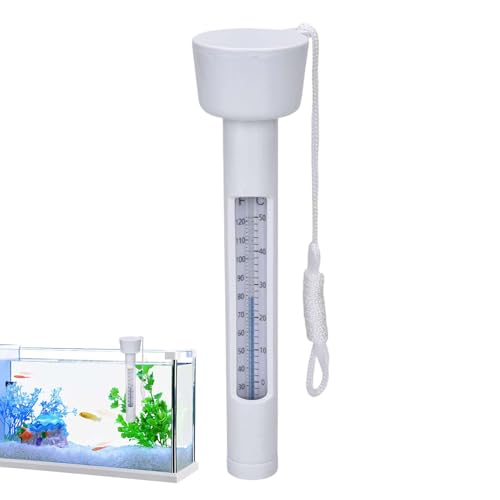 Mimoqk Wassertemperaturanzeige - Badethermometer Mit Schnur,0-50℃ Pool Zubehör Schwimmendes Thermometer für Familie Schwimmbad Thermalbad Spa Zuhause Fischtank See Teich Aquarium Mimoqk Wassertemperaturanzeige - Badethermometer Mit Schnur,0-50℃ Pool Zubehör Schwimmendes Thermometer für Familie Schwimmbad Thermalbad Spa Zuhause Fischtank See Teich Aquarium von Mimoqk