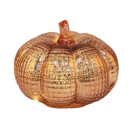 Nachtlicht - Kürbisendekoration für Tisch Mittelstücke, die mit Timer, Glas -LED -Lampe für rustikal, zu Hause, Küche, Raum, Innenräume, 6,5 x 6,5 x 5,31 Zoll betrieben werden Nachtlicht - Kürbisendekoration für Tisch Mittelstücke, die mit Timer, Glas -LED -Lampe für rustikal, zu Hause, Küche, Raum, Innenräume, 6,5 x 6,5 x 5,31 Zoll betrieben werden von Mimoqk