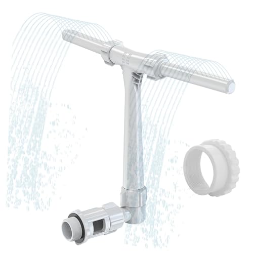 Poolbrunnen | Brunnensprüher für Pool | Wasserfall mit einstellbarem Doppelstrahl | Einstellbarer Doppelwasserfall Thermalwasserbrunnen für Pool | Ideal zur Erfrischung, Beruhigung Poolbrunnen | Brunnensprüher für Pool | Wasserfall mit einstellbarem Doppelstrahl | Einstellbarer Doppelwasserfall Thermalwasserbrunnen für Pool | Ideal zur Erfrischung, Beruhigung von Mimoqk
