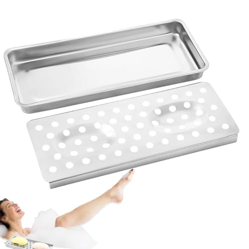 Seifenschale aus Edelstahl | Große Abtropfseifenschale | Badezimmer Dusche Zubehör | Rutschfeste Seifenschale für müheloses Abfließen | Perfekte Bad & Küche Seifenschale für Seifenschale aus Edelstahl | Große Abtropfseifenschale | Badezimmer Dusche Zubehör | Rutschfeste Seifenschale für müheloses Abfließen | Perfekte Bad & Küche Seifenschale für von Mimoqk