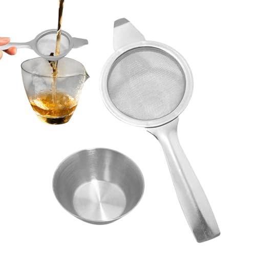 Tea Strainers for Loose Tea Loose Tea Infuser Fine Mesh Tea Sieve Stainless Steel Strainer Tea Sieve Infuser Mesh Tea Sifter Fine Mesh Tea Sieve Infuser with Handle for Flour and Juice Tea Strainers for Loose Tea Loose Tea Infuser Fine Mesh Tea Sieve Stainless Steel Strainer Tea Sieve Infuser Mesh Tea Sifter Fine Mesh Tea Sieve Infuser with Handle for Flour and Juice von Mimoqk
