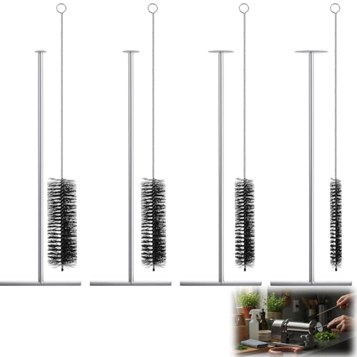 Mimorou 4 Stück Wurstbereiter Stuffing Tube Reinigungssystem Stuffing Tube Reinigungsbürste Reiniger Set Tool Kit für Wurstfüllmaschine Haushalt Küche von Mimorou