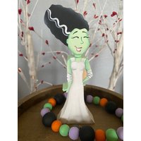 Halloween Tiered Tray Dekor, Mini Schild, Braut Von Frankenstein, Herbst Tablett von MimsysPlace