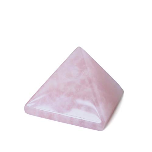 Mina Heilkristall-Pyramide aus natürlichem Rosenquarz, Chakra-Heilstein, 3,8 cm von Mina Heal
