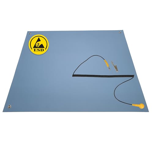 Minadax 60 x 40cm Antistatik ESD Computer Matte Tischmatte „Premiumqualität“ + Anschlusskabel Minadax 60 x 40cm Antistatik ESD Computer Matte Tischmatte „Premiumqualität“ + Anschlusskabel von Minadax