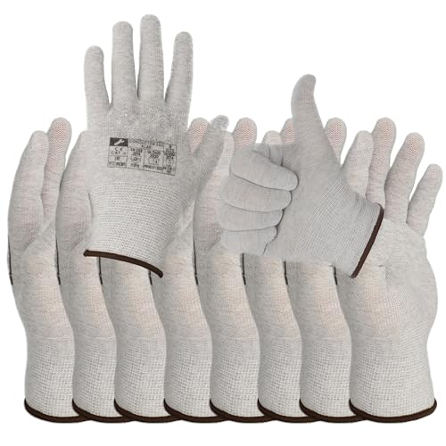 Minadax Präzisions ESD Antistatik Handschuhe FINE - 5 Paar, Größe XL/10 - für filigrane Reparatur, Montage & Reinigung in Elektronik, Feinmechanik, Modellbau, Auto und Motorrad von Minadax