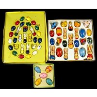 1 Vintage Osterei Dekoration Set Oster in Der Original Box von MinasTreasureChest