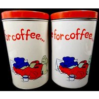 1 Vintage Paddington Bär Blechdose Keksdose Aufbewahrungsdose It Es Always Time For Coffee 1995 von MinasTreasureChest