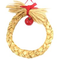 1 Vintage Stroh Apfelkranz Handgemachte Weihnachtsdekoration Skandinavisch Weihnachten Design Schwedisch Dänisch Strohfigur Nordisch von MinasTreasureChest