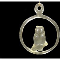 Dekorative Glas Eule Aufhänger 6 X 7, 5 Zoll Dekor Dekorative Glas Eule Aufhänger 6 X 7, 5 Zoll Dekor von MinasTreasureChest