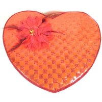 Große Rote Herz Geformt Hut Box Vintage Lagerung Dekorative Stoff Schmuck Organizer von MinasTreasureChest