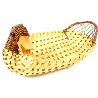 Große Vintage Ente Korb Wicker Schöne Nr. 5 von MinasTreasureChest