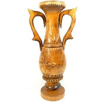 Große Vintage Holz Geschnitzt Vase Schöne Dekorative von MinasTreasureChest