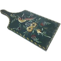 Hand Bemalt Holz Schneidebrett Vogel Und Blumen Dekorative von MinasTreasureChest