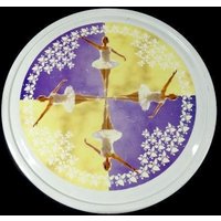 Vintage Ballerina Ballett Tänzerin Blechdose Retro Big Tanz Englisch Design Dekor Keksdose Handwerk Aussaat Nähen Lagerung von MinasTreasureChest