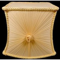 Vintage Beige Gold Lampenschirm Clip Auf Schöne Elegante Lampenschirme Stofflampe Schirme On Nr 3 von MinasTreasureChest