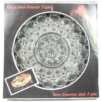 Vintage Veropa France Glas Snack Teller Hors D'oeuvres Tablett Party Serviertablett Platte Retro Kristall von MinasTreasureChest