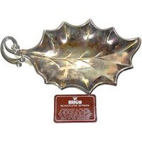 Vintage Versilberte Blattschale Hugo Versilbert Geschenk Retro Design Blätter Blatt Tisch Dekor Tablett von MinasTreasureChest