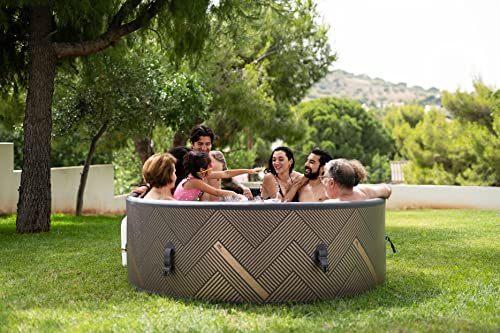 Aufblasbarer Pool Outdoor 2024 Frame Mono F-MO063W | X-Ring | verbesserte Leistung | 6 Personen Outdoor Pool | Ozon & UVC Reinigung | Rund ⌀ 173.0 cm | Bis 1429 L | TÜV GS | 138 Luftdüsen | von Minavida