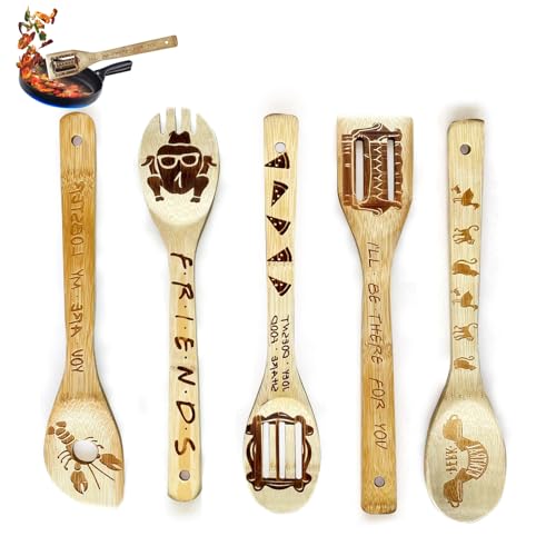 Mincloss 5 Stück Bambus Kochutensilien Set Holzkochlöffel Holz Fannenwender Gravur Kochlöffel Set Schnitzerei Bambus Spatel Personalisiert Holz Kochlöffel für Kochen Küchenzubehör Einweihungsgeschenk Mincloss 5 Stück Bambus Kochutensilien Set Holzkochlöffel Holz Fannenwender Gravur Kochlöffel Set Schnitzerei Bambus Spatel Personalisiert Holz Kochlöffel für Kochen Küchenzubehör Einweihungsgeschenk von Mincloss