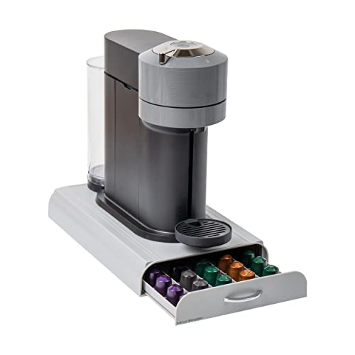 Mind Reader 'Anchor' für 50 Nespresso Kapseln, Silber Kaffee Pod Storage Schublade von Mind Reader