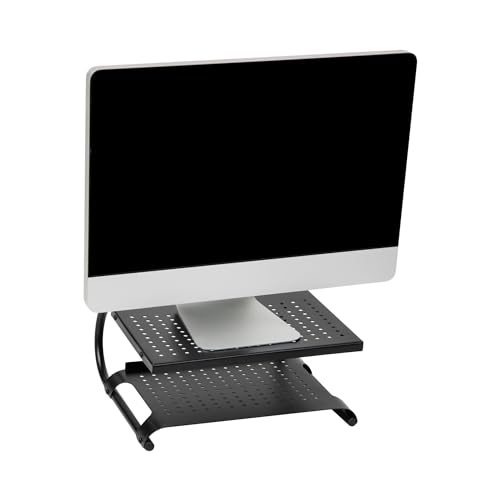 Mind Reader MON2T-BLK Monitorständer, Metall, Schwarz, 2 Etagen, Black 2 Tier Mind Reader MON2T-BLK Monitorständer, Metall, Schwarz, 2 Etagen, Black 2 Tier von Mind Reader