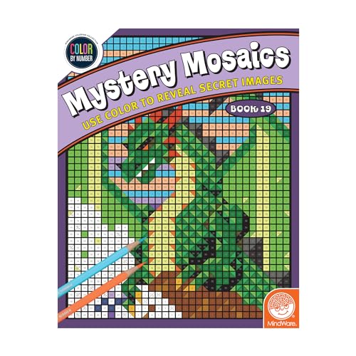 MindWare Color By Number Mystery Mosaics: Coloring Book 19 – Color by Number Book for Kids 6 and Up with 18 Perforated Pages of 18 Captivating Images Disguised as Numbered Squares MindWare Color By Number Mystery Mosaics: Coloring Book 19 – Color by Number Book for Kids 6 and Up with 18 Perforated Pages of 18 Captivating Images Disguised as Numbered Squares von MindWare