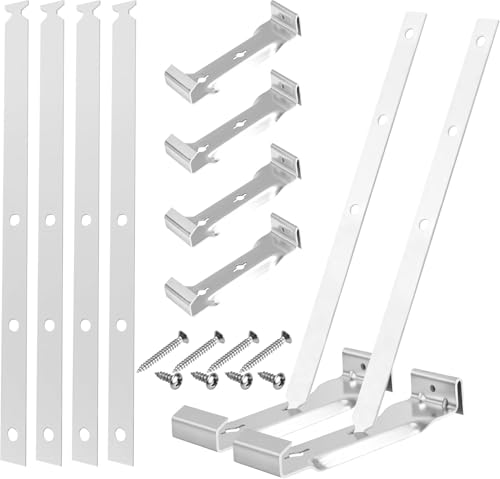 Dachrinnenaufhänger aus Aluminium, 15,2 cm, Dachrinnen-Clips mit Riemen für trauflose Befestigung, Aluminium- und Stahlrinnen mit rostbeständigen Schrauben, inklusive starker, langlebiger Dachrinnenaufhänger aus Aluminium, 15,2 cm, Dachrinnen-Clips mit Riemen für trauflose Befestigung, Aluminium- und Stahlrinnen mit rostbeständigen Schrauben, inklusive starker, langlebiger von Mindoub
