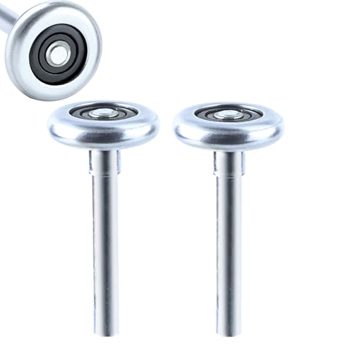 Garagentorrollen aus Stahl in handelsüblicher Qualität, 22,9 cm, für 5,1 cm Schiene, leise/langlebig und hohe Belastung, Präzisionslager mit 10 Kugeln, 2 Stück Garagentorrollen aus Stahl in handelsüblicher Qualität, 22,9 cm, für 5,1 cm Schiene, leise/langlebig und hohe Belastung, Präzisionslager mit 10 Kugeln, 2 Stück von Mindoub