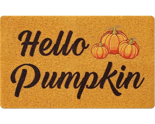 Mindsoft Hello Fall Fußmatte Herbst Kürbis Willkommen Fußmatte Kürbis Haustür Vorleger Herbst Haustür Teppich für Zuhause Indoor Urlaub Dekoration 45,7 x 76,2 cm Mindsoft Hello Fall Fußmatte Herbst Kürbis Willkommen Fußmatte Kürbis Haustür Vorleger Herbst Haustür Teppich für Zuhause Indoor Urlaub Dekoration 45,7 x 76,2 cm von Mindsoft