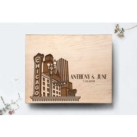 Custom Chicago Schneidebrett Geschenk Zum Hochzeitstag | Lasergraviert von MineByDesignStudio