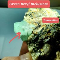 Wow Smaragd Inklusive Aquamarin Grün Und Blau Beryl Mit Turmalin Kristallen Auf Matrix Kristall Grüner + Gratis Geschenk von MineHunterGems