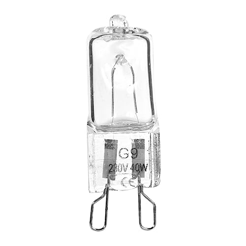 Mineatig G9 Halogen Leuchtmittel, Backofenlampe, 40W Glühbirnen Für Haushaltsgeräte Mit 350 Lume, FüR Ofen/Mikrowellenherd Warmweiß GlüHbirne Bis 500 °C, 220–240 V, (1 Stücke) von Mineatig