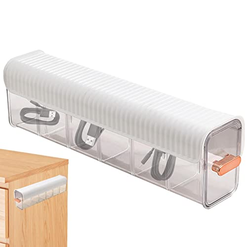 Mineatig Stanzfreie Multifunktionale Aufbewahrungsbox,Clear Wall Mounted Drawer Organizer, Wandmontierte Aufbewahrungsbox, Umschaltbare 6-Zellen Schubladen Organizer, FüR Schlafzimmer,BüRo von Mineatig