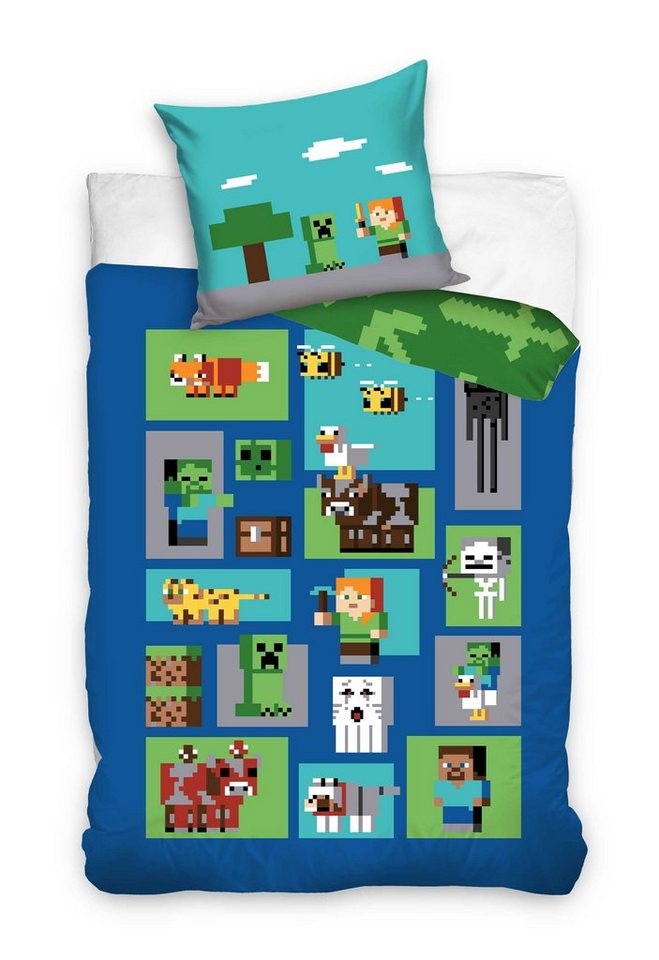 Bettwäsche Minecraft Kinderbettwäsche 135 x 200 cm, Minecraft von Minecraft