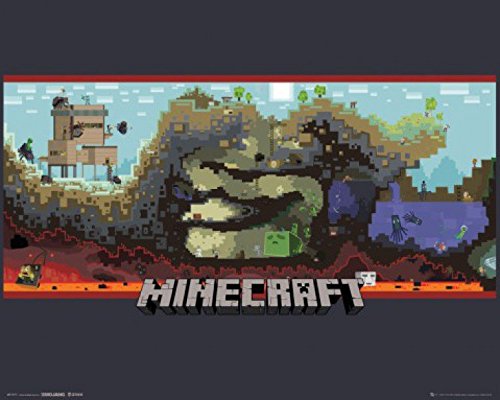 Minecraft Poster Unterwelt Mini-Poster 50x40 cm von Minecraft
