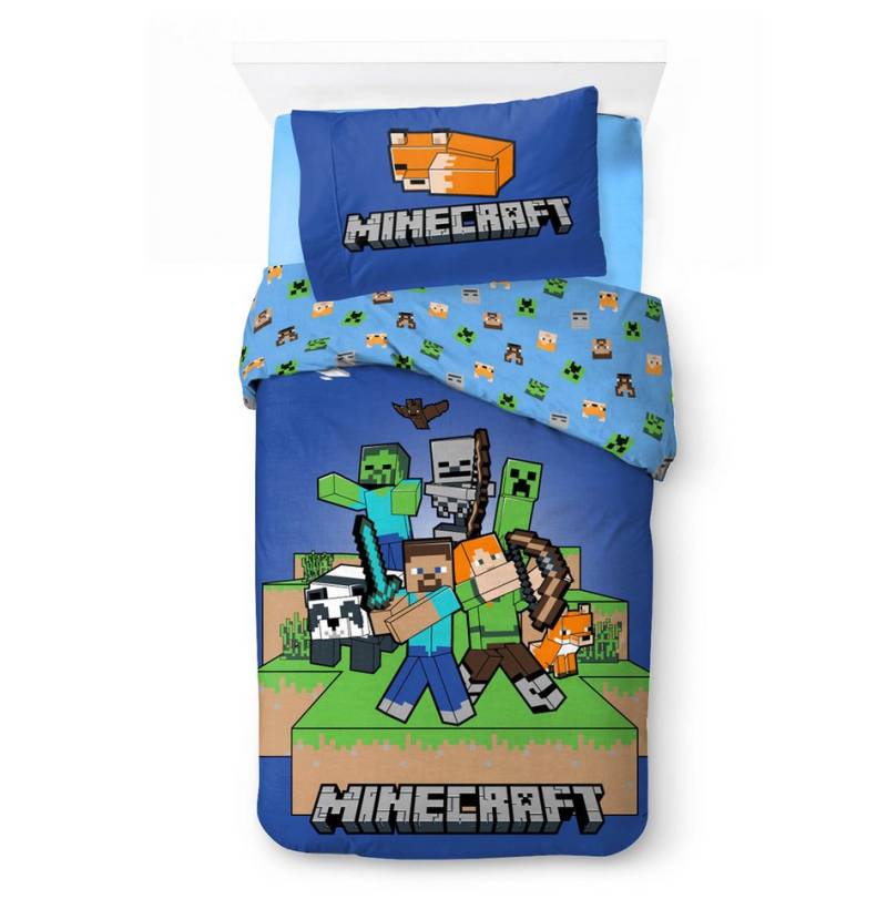 Minecraft Bettwäsche Minecraft Bettwäsche „Ready to Survive" 140x200 + 70x90, 100 % Baumwo von Minecraft