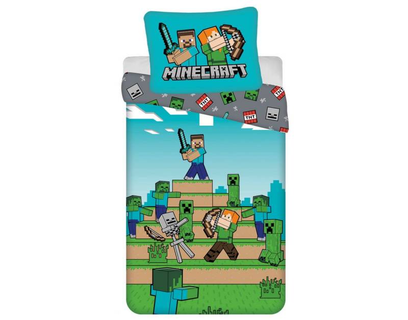 Minecraft Bettwäsche Minecraft We got this Creeper Wende Bettwäsche Kissen 135/140x200cm, Baumwolle, 2 teilig von Minecraft