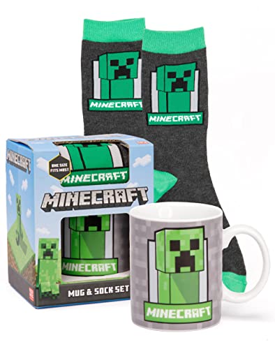 Minecraft Cup und Socken One Size Creeper Becher 11oz Spielewaren Einheitsgröße von Minecraft