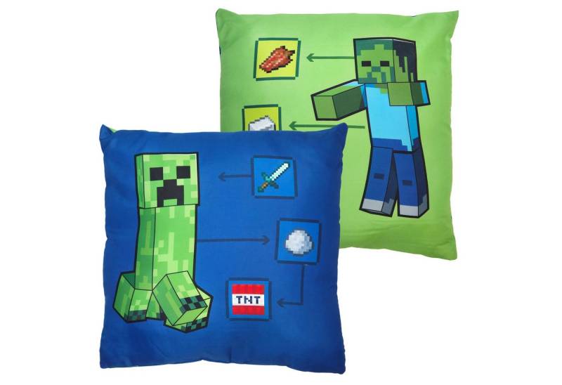 Minecraft Dekokissen Gamer Minecraft Creeper Zombie Kissen Dekokissen 40x40 cm Minecraft Dekokissen Gamer Minecraft Creeper Zombie Kissen Dekokissen 40x40 cm von Minecraft