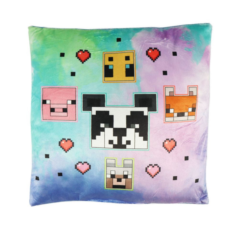 Minecraft Dekokissen Gamer Minecraft Panda Velours Kissen Dekokissen 35 x 35 cm von Minecraft