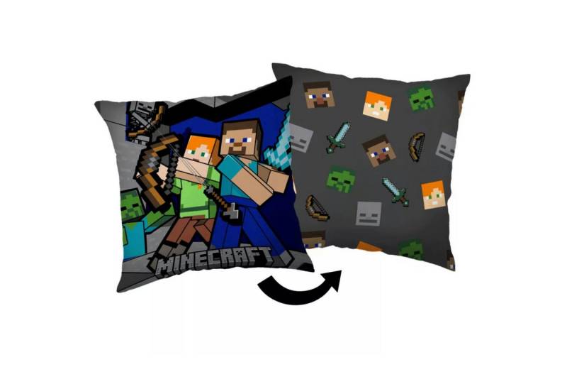 Minecraft Dekokissen Gamer Minecraft Steve und Alex Kissen Dekokissen 40x40 cm von Minecraft