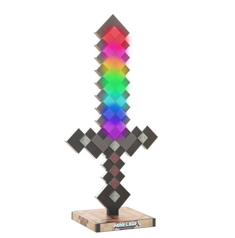 Minecraft LED Dekolicht - Deko für Minecraft Fans - Dekolampe, aufladbarer Akku, LED fest integriert, Designs: Fackel, Potion, Creeper, Netherite, Fuchsbaby oder Axolotl von Minecraft