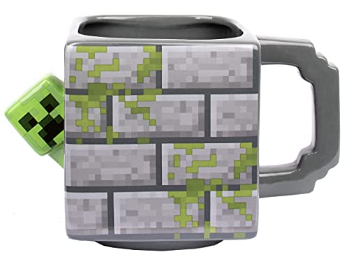 Minecraft - Keramiktasse - Füllmenge 650 ml - Creeper Tasse - Fantasie-Tasse - Kaffeetasse - Waren Spiel 3D Videospielware von Minecraft