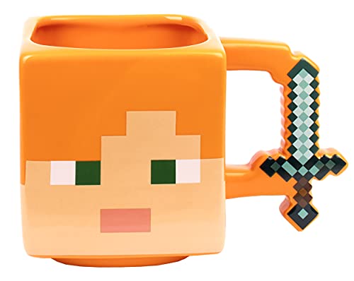 Minecraft - Keramiktasse - Füllmenge 650 ml - Alex Tasse - Neuheit Tasse - Kaffeetasse - Warenspiel 3D Spielware von Minecraft
