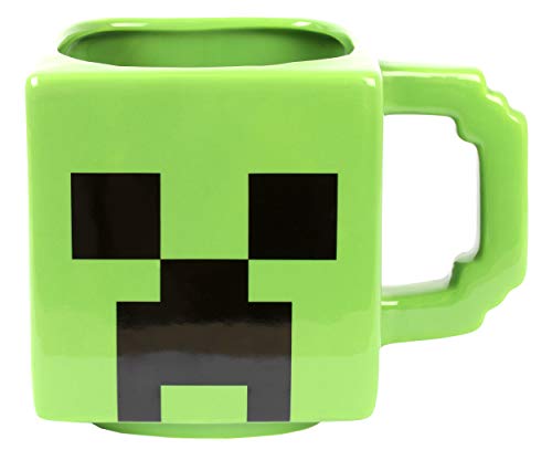 Minecraft Offizieller Creeper Becher I 600ml Keramikbecher I Game Merchandise, Character Design Becher für Geburtstagsgeschenke von Minecraft